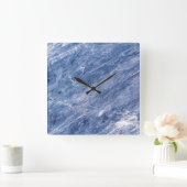 Graniet Stone Patroon Acrylwand Vierkante Klok (Huis)