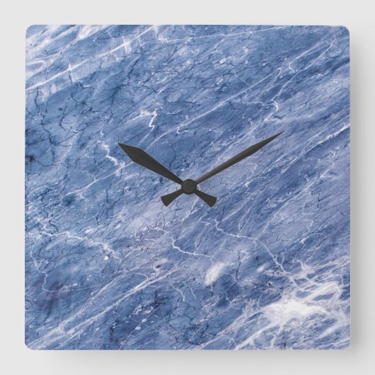 Graniet Stone Patroon Acrylwand Vierkante Klok (Voorkant)