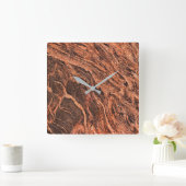 Graniet Stone Patroon Acrylwand Vierkante Klok (Huis)