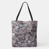 Graniet Stone Pattern All-Over-Print Canvas tas (Achterkant)
