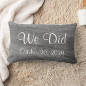 Granit gris "nous avons fait" coussin décoré d'un (Couverture)