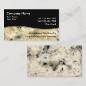 Granite en pierre Cartes de visite simples (Devant / Derrière)