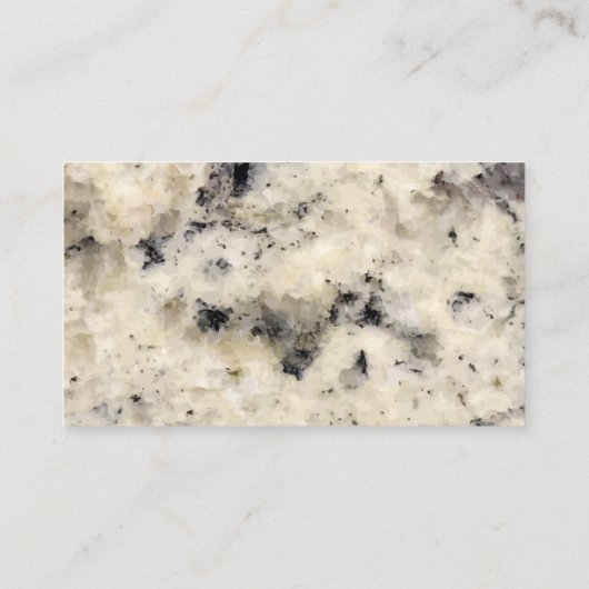 Granite en pierre Cartes de visite simples (Dos)