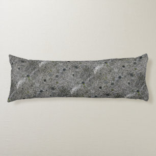 Granite Gray met Green Moss Lichaamskussen