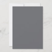 Granite Gray Modern Minimal Simple Wedding Invitat Kaart (Voorkant)
