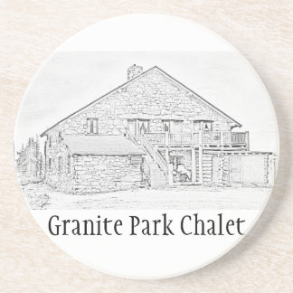 Granite Park Chalet HerdenkingsOnderzetter Zandsteen Onderzetter