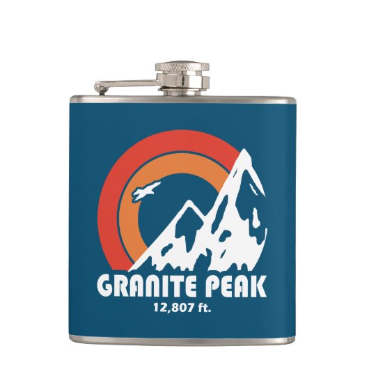 Granite Peak Montana Sun Eagle Heupfles (Voorkant)