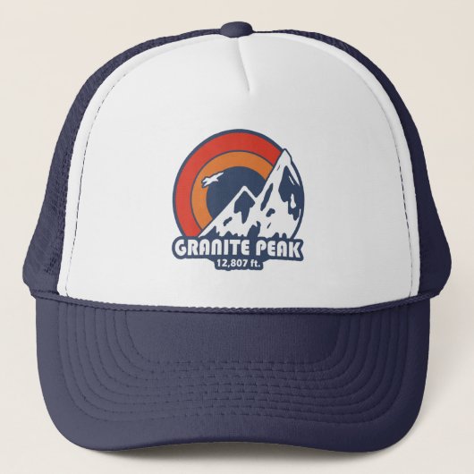 Granite Peak Montana Sun Eagle Trucker Pet (Voorkant)