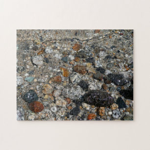 Granite Pebbles in het meer Tenaya bij Yosemite Legpuzzel