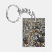 Granite Pebbles in het meer Tenaya bij Yosemite Sleutelhanger (Voorkant Links)
