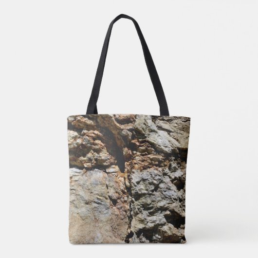 Granite Rock Natuur Canvas tas (Achterkant)