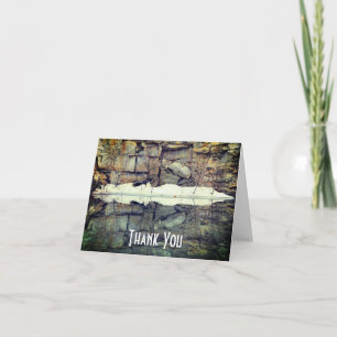 Granite Rock reflecteert 2 Natuur Hartelijk dank Bedankkaart