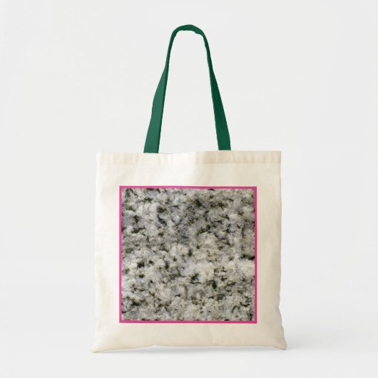 Granite Rock White Roze lijst Tote Bag (Voorkant)