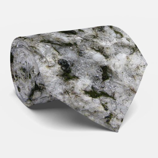 Granite Rock White Stropdas (Opgerold)