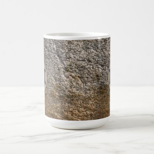 Granite Rockface Initiaal Coffee Mok U past aan (Center)