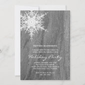 Granite & Snowflake Entreprise Fête Invitation (Devant)