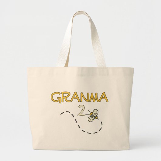 Granma 2 Bee Grote Tote Bag (Voorkant)
