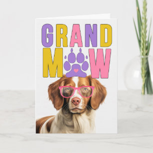GranMAW Brittany Spaniel GrandDOG Oma en Opa Dag Feestdagen Kaart