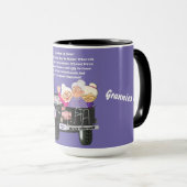 Grannies Ride Deux Tone Café Mug (Devant droit)