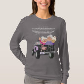 Grannies Ride Gray Long Sleeve T-Shirt (Voorkant)