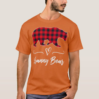 Granny Beer Red Buffalo Check Pset Fun Grandma Gi T-shirt