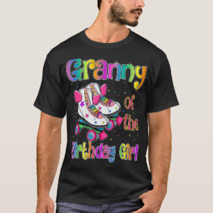 Granny Birthday Rolling Schaats Verjaardag familie T-shirt