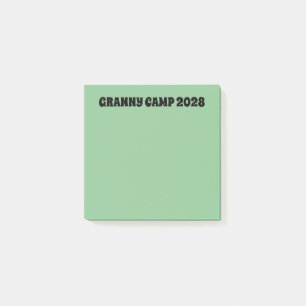 Granny Camp Retro Groene tekst Post-it® Notes