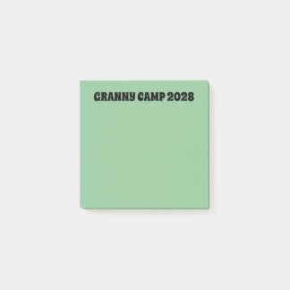 Granny Camp Retro Groene tekst Post-it® Notes
