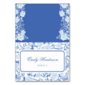 Granny Chic Chinoiserie Trouwtafel Plaats Kaarten (Voorkant)