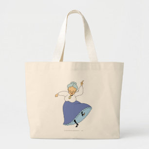 Granny Dancing - Color Grote Tote Bag