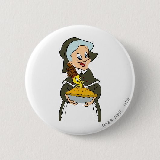 Granny en TWEETY™ Pie Ronde Button 5,7 Cm (Voorkant)