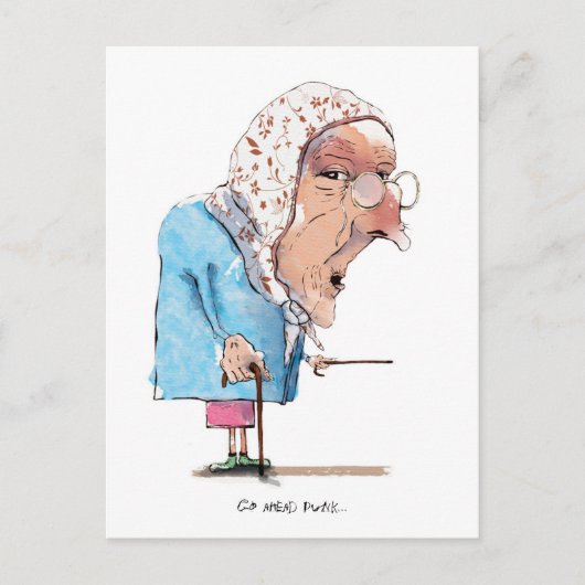 Granny Gets Mad carte postale ! (Devant)