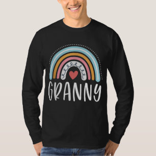 Granny Gifts for Grandma Family Rainbow Graphic T-shirt