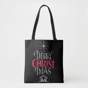 Granny Knit Merry Christus Mas Religieuze Kerstmis Draagtas
