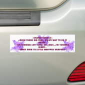 GRANNY MOBILE BUMPERSTICKER (Op auto)