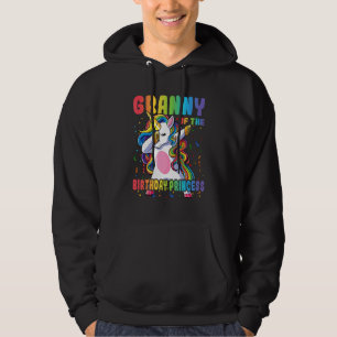 Granny of the Birthday Princess Dabbing Unicorn Gi Hoodie