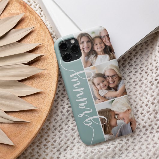 Granny Script Grandma Photo Collage Case-Mate iPhone Case