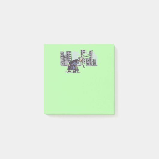 Granny Spitting! groene noot pads Post-it® Notes (Voorkant)