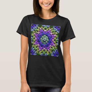 Granny Square Haakpatroon Zeventig Retro Groen T-shirt