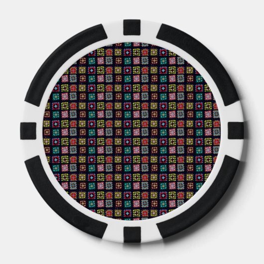 Granny Squares Poker Chips (Voorkant)