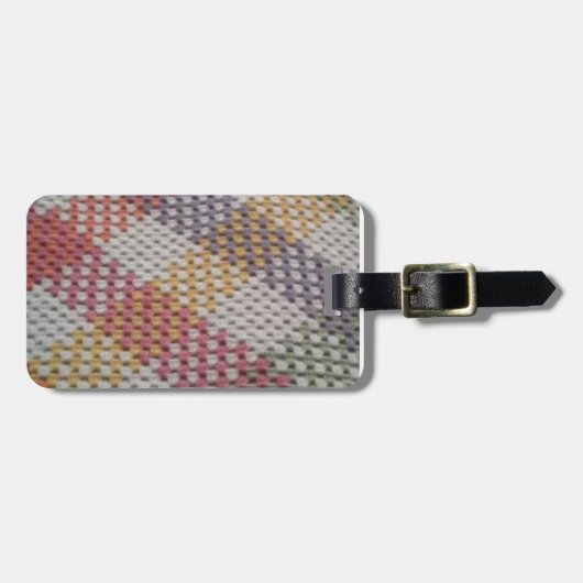 Granny Stitch Crochet Pooling Bagagelabel (Voorkant horizontaal)