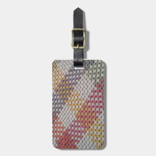 Granny Stitch Crochet Pooling Bagagelabel (Voorkant verticaal)