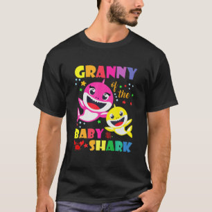 Granny van de Birthday Shark Dad, mam Matching Fam T-shirt