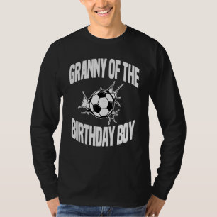 Granny van het Birthday Boy Soccer Team Bday Party T-shirt