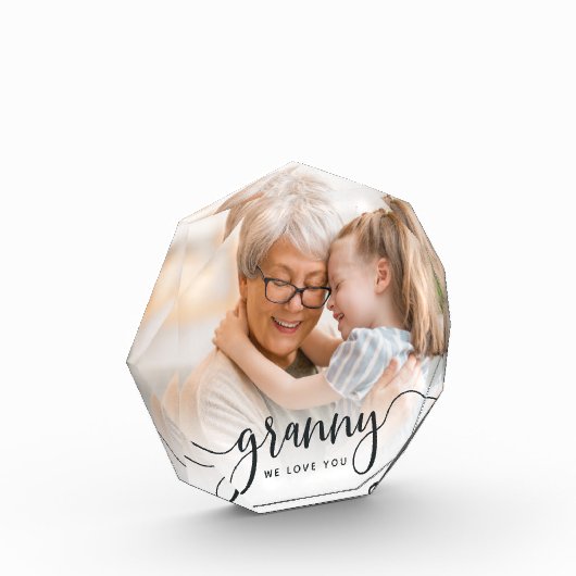 Granny We houden van je | Grandma Script Overlay Fotoblokken (Links)