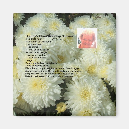 Granny's Chocolate Chip Cookies Recette aimant (Devant)