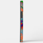 Granny's gekruiste roodachtige strips met geweven  Case-Mate iPhone case (Achterkant / Rechts)