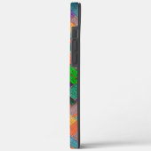 Granny's gekruiste roodachtige strips met geweven  Case-Mate iPhone case (Achterkant / Links)