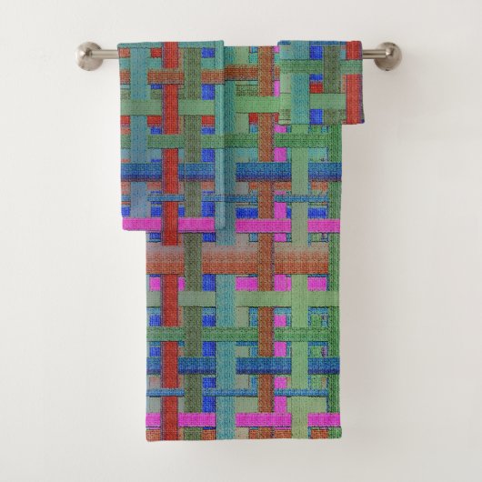 Granny's kleurrijke "gipsplaten", met een dovasbad bad handdoek (Insitu)