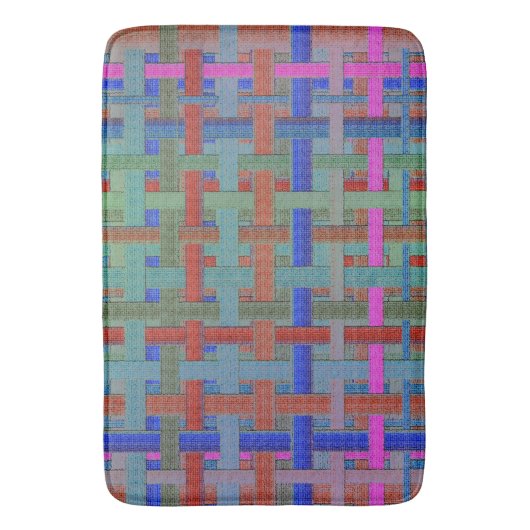 Granny's kleurrijke "gipsplaten", met een dovasbad badmat (Voorkant Verticaal)